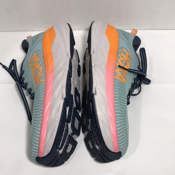 Hoka One One Bondi 7 Sz 9.5 Wide Shoes Blue Haze - Picture 9 of 12